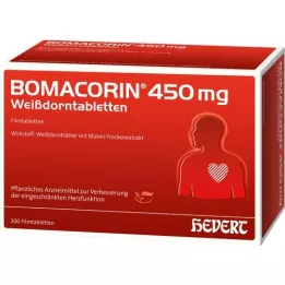 BOMACORIN 450 mg hawdorn tablets, 200 pcs