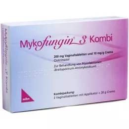 MYKOFUNGIN 3 Kombi 200 mg vaginaltab.+10 mg/g CR., 1 P
