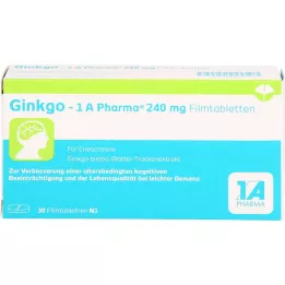 GINKGO-1A Pharma 240 mg film -coated tablets, 30 pcs