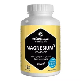 MAGNESIUM 350 mg complex citrate/oxide/carbon.vegan, 180 pcs