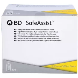 BD SAFEASSIST Safety-pen needles 30 g 5 mm, 100 pcs