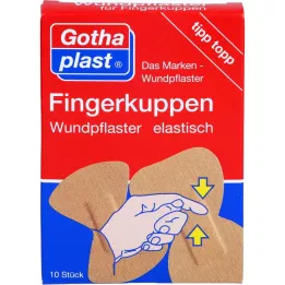 GOTHAPLAST Fingeled Kuppenwundpfl. Elastic 2 sizes, 10 pcs