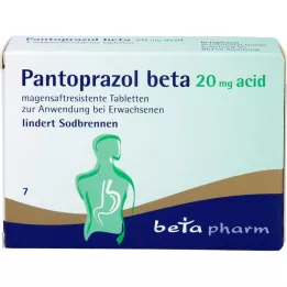 PANTOPRAZOL beta 20 mg acid gastric juice tablets, 7 pcs