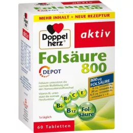 DOPPELHERZ Folic acid 800 depot tablets, 60 pcs