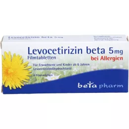 LEVOCETIRIZIN Beta 5 mg film -coated tablets, 6 pcs
