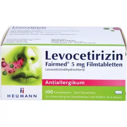 LEVOCETIRIZIN FAIRDED 5 mg film -coated tablets, 100 pcs