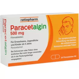 PARACETALGIN 500 mg film -coated tablets, 20 pcs