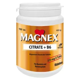 Magnex Citrate + B6 Vegan lactose-free sugar-free Tab, 100 pcs