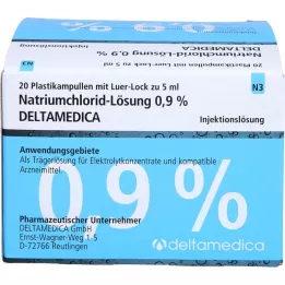 NATRIUMCHLORID-Solution 0.9% DeltaMedica Luer-Lo Pl., 20x5 ml