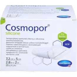 COSMOPOR Silicone Wound Association 5x7.2 cm, 25 pcs