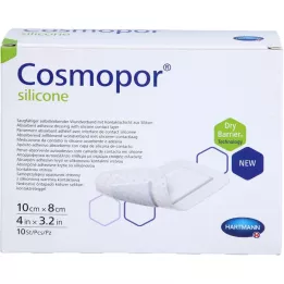 COSMOPOR Silicone wound association 8x10 cm, 10 pcs