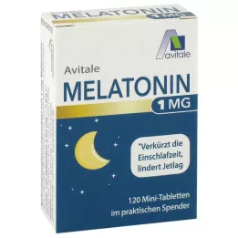 MELATONIN 1 mg mini-tablets in dispenser, 120 pcs