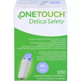 ONE TOUCH Delica Safety disposable lancing device 30 G, 100 pcs