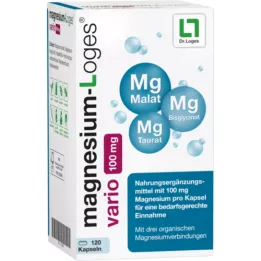 MAGNESIUM-LOGES Vario 100 mg capsules, 120 pcs