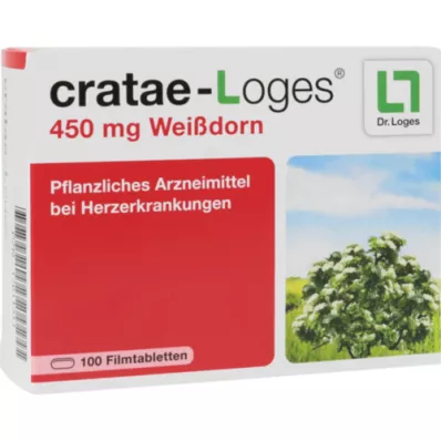 CRATAE-LOGES 450 mg hawthorn film -coated tablets, 100 pcs