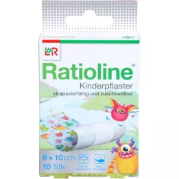 RATIOLINE Childrens plaster 6 CMX1 M, 10 pcs