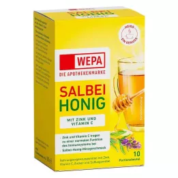 WEPA Sage+Honey+Vitamin C+Zinc Powder, 10X10g