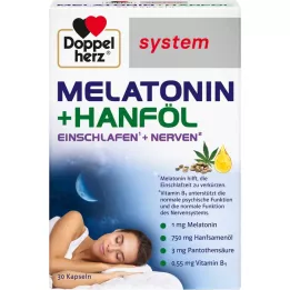 DOPPELHERZ Melatonin + hemp oil system capsules, 30 pcs