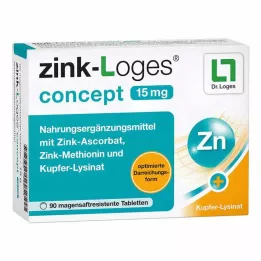 ZINK-LOGES concept 15 mg gastro-free tablets, 90 pcs