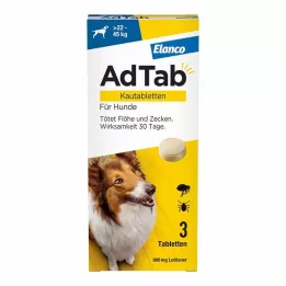 ADTAB 900 mg chewable tablets for dogs &gt;22-45 kg 3 pcs chewable tablets, 3 pcs